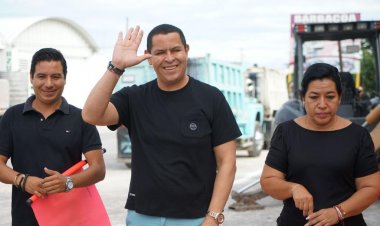 Juan Ángel Flores dio banderazo a obra para la ciclopista en Tequesquitengo