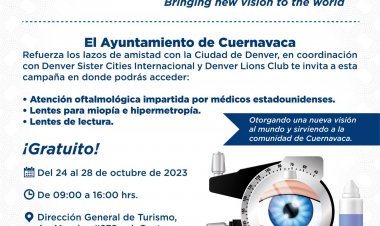 Inicia gobierno de Cuernavaca campaña oftalmológica gratuita