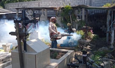 En Cuautla, combaten al dengue en  panteones, previo a Día de Muertos