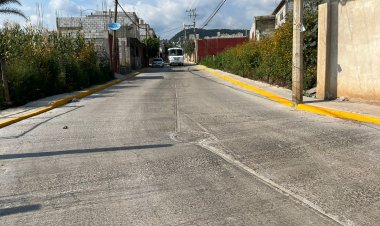 Se concluyó pavimentación en calle de Cuernavaca del gobierno estatal