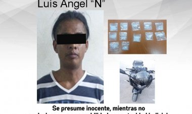 Cayó éste con droga y con un vehículo robado