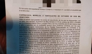 Comisión estatal de DDHH pide a la CNDH atraer  carpeta contra CES y F. Anticorrupción