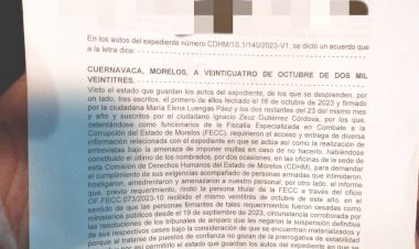 Solicita CDHM que similar nacional atraiga la queja en contra de CES y Anticorrupción
