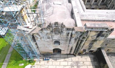 Tras 6 años de espera, ya viene la reparación del convento de Tetela