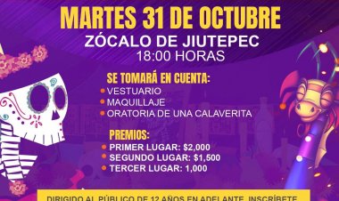 Gobierno de Jiutepec invita a sus actividades por Día de Muertos