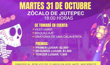 Este martes arrancan festividades por el Día de Muertos en Jiutepec