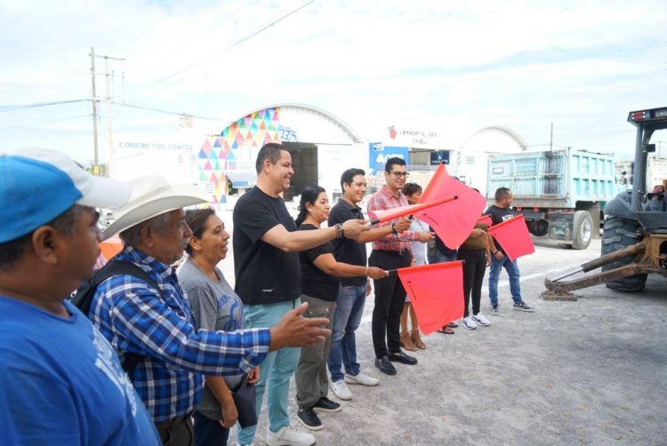Juan Ángel Flores dio banderazo a obra para la ciclopista en Tequesquitengo