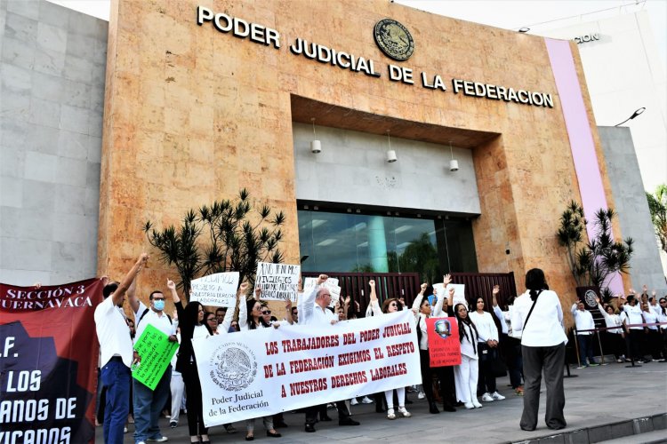Trabajadores del P. Judicial en Morelos se unen a paro nacional