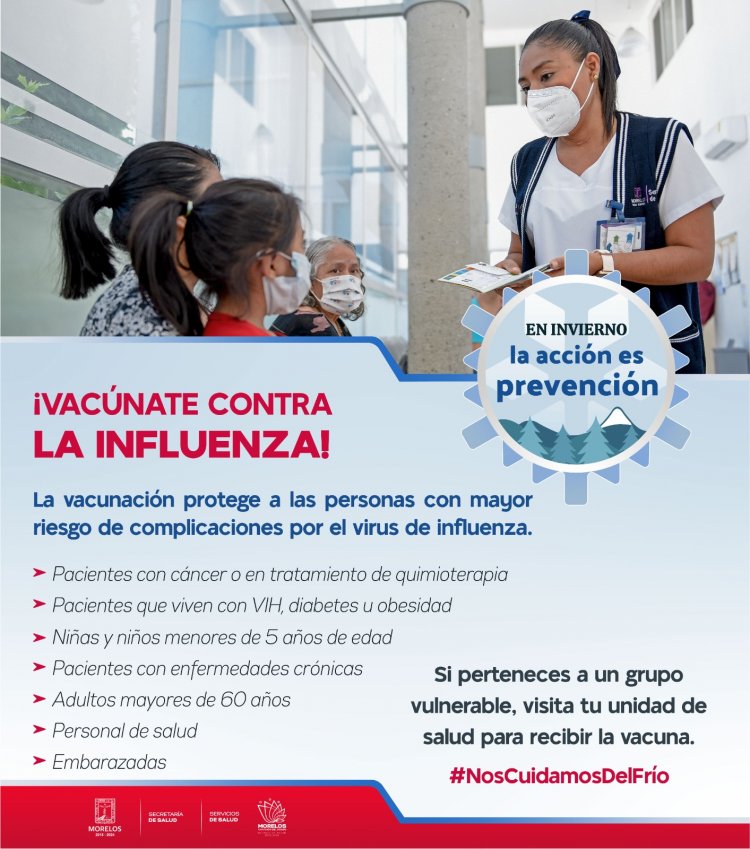 Se inicia Morelos campaña de vacunación por invierno