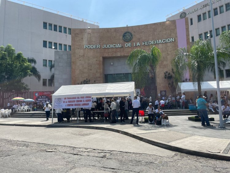Paran labores trabajadores del Poder Judicial federal en Morelos