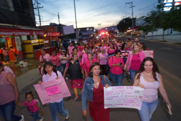 En Jojutla se llevó a cabo caminata sobre detección de cáncer de mama