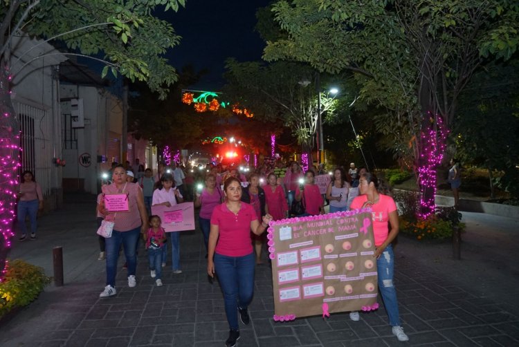En Jojutla se llevó a cabo caminata sobre detección de cáncer de mama