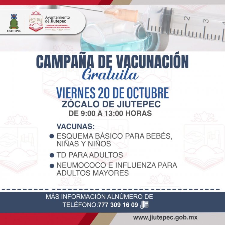 Gobierno de Rafa Reyes tiene campaña de vacunación en contra de la influenza