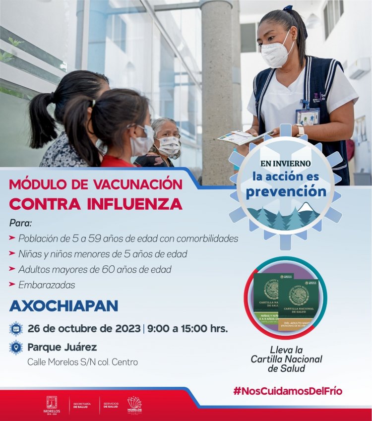 Habrá vacunación contra influenza en 3 municipios