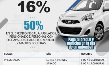 Ya se inició campaña de pago anticipado del predial en Jiutepec