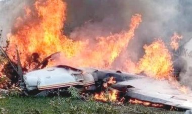 Se estrella avioneta en Tetlama,  municipio de Temixco; 4 muertos