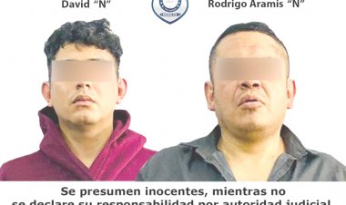 Daniel y Rodrigo, detenidos acusados por robo de una camioneta en Jojutla