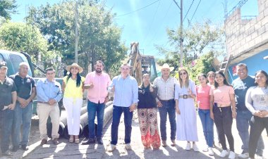 Gobierno de Jiutepec construye drenaje sanitario en la Col. Luis Donaldo Colosio