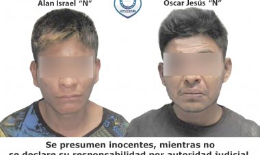 Son presuntos atracadores de pasajeros y ya cayeron