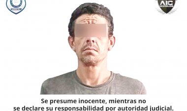 Cayó con mucha metanfetamina; también portaba un arma blanca