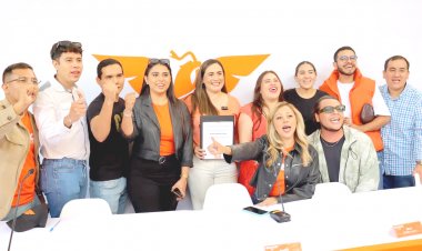 Jessica Ortega busca la gubernatura  por MC; ya tiene su registro formal