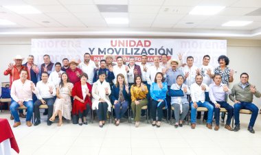 Va González Saravia en unidad con presidentes municipales de Morena