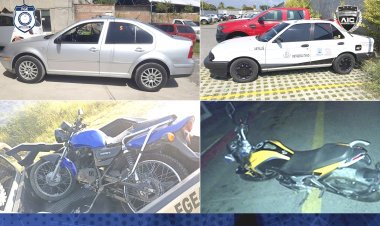 La AIC recuperó cuatro automotores: uno, con alteración y tres, con reportes de robo