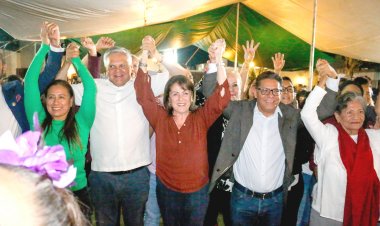 Tuvo reunión que refuerza la unidad Margarita González; Rabindranath Salazar la acompañó