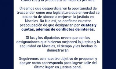 Para cuates y con cuotas, el reparto de magistraturas