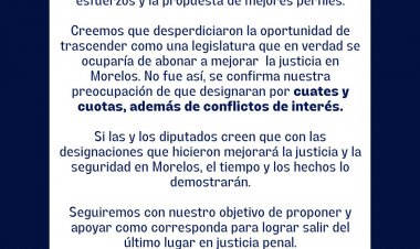 A cuotas con cuates responde el reparto de 10 magistraturas