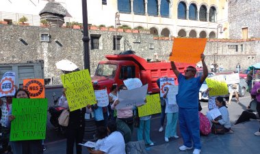 Sindicalizados del Hospital del Niño salen a defender su contrato colectivo