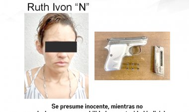 Ruth fue detenida por portar una presunta arma prohibida