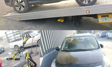 Recuperan 2 vehículos con reporte de robo y aseguran 1 con sus números alterados