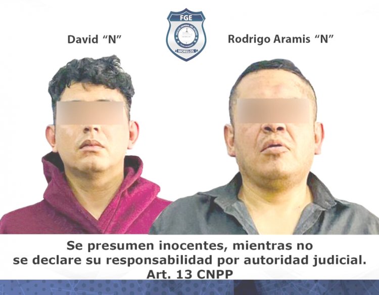 Daniel y Rodrigo, detenidos acusados por robo de una camioneta en Jojutla