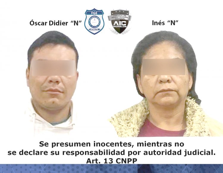Madre e hijo, detenidos acusados de un homicidio en Puente de Ixtla