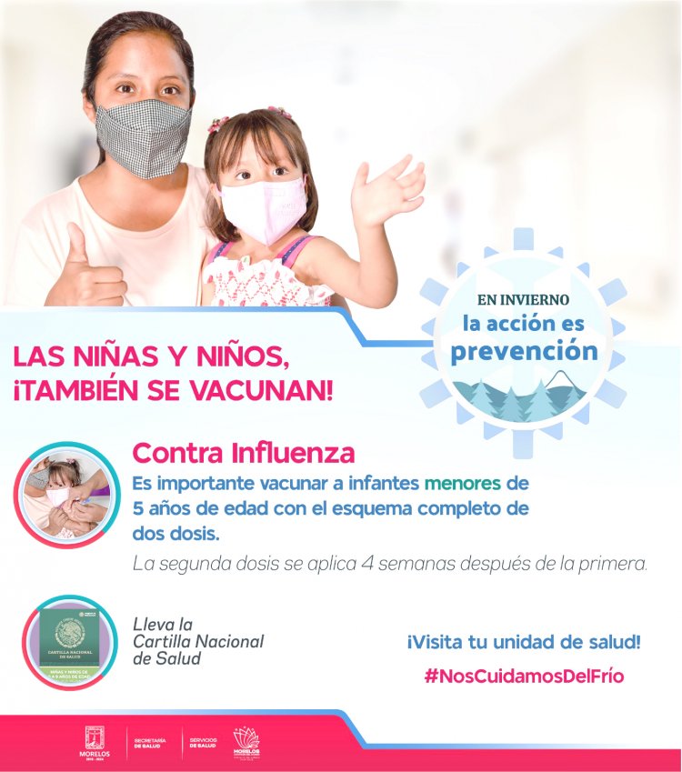 Urgente, que menores reciban protección contra la influenza