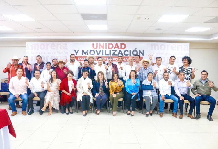 Va González Saravia en unidad con presidentes municipales de Morena