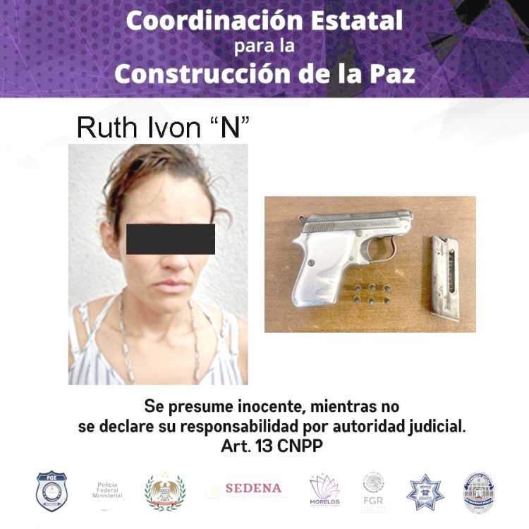 Ruth fue detenida por portar una presunta arma prohibida