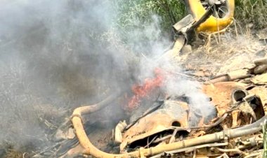 Trágico fin de 3 empleados de CFE; se estrelló su helicóptero