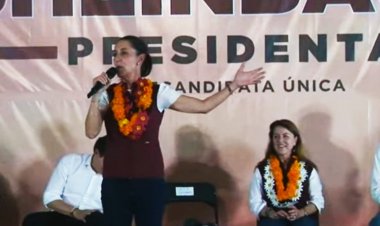 Confía C. Sheinbaum en  la victoria de la 4T aquí