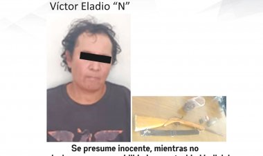 Detenido por violencia familiar lesiones y amenazas; le aseguran una escopeta