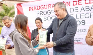 Nueva lechería, puesta en operación en Jiutepec por el edil Rafael Reyes