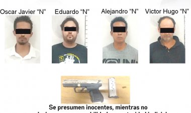 Este cuarteto fue acusado de echar tiros al aire en Yautepec