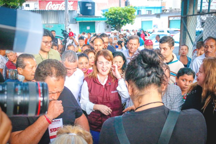 Recibe Margarita González apoyo en Cuernavaca por 4a Transformación