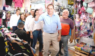 Inauguró gobernador la rehabilitación  del mercado municipal de Yautepec