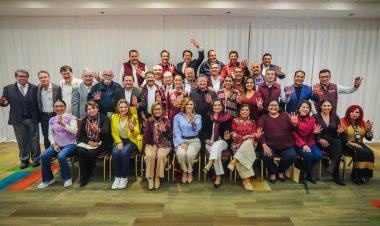 Cuauhtémoc Blanco y Margarita Saravia  brindaron respaldo a Claudia Sheinbaum