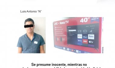 Cuando creía que tenía pantalla gratis, lo pescan al salir de la tienda, señalan