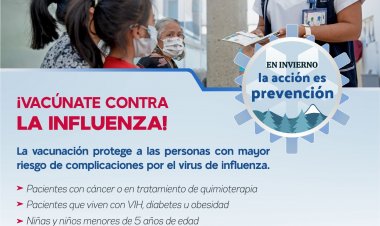 Insisten en la conveniencia de vacunarse contra la influenza