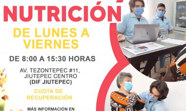 Servicios de nutrición ofrece DIF de Jiutepec