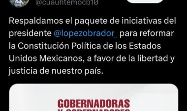 Cuauhtémoc Blanco y homólogos morenistas respaldan reformas